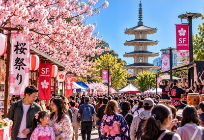 北カリフォルニア桜祭り（イメージ）