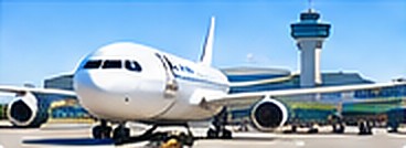 空港の飛行機