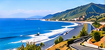 海岸沿いの道路