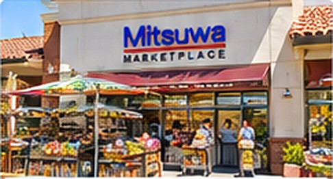 日系スーパーマーケットの店舗外観
