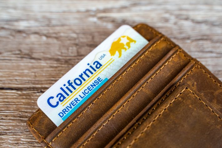 カリフォルニア州運転免許証